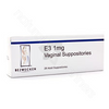 E3 1 mg 28 Lubricating Suppositories