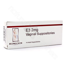 E3 2 mg 14 Lubricating Suppositories